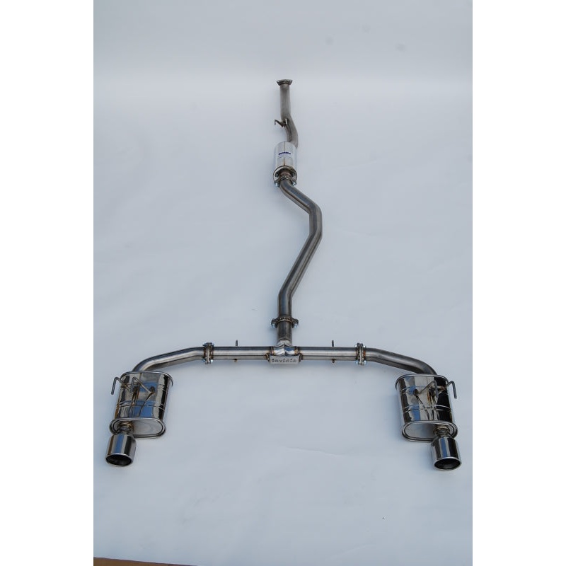 Invidia 2022+ Honda Civic Si (1.5T) 70mm Q300 Cat Back Exhaust – Rolled SS Tips