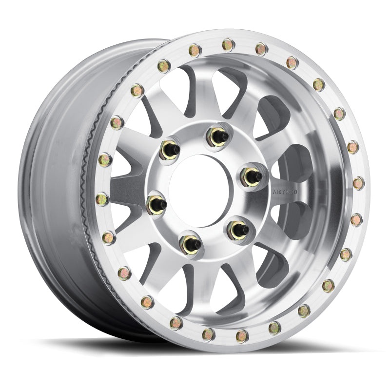 Method MR101 Beadlock 17×9 -12mm Offset 8×6.5 130.81mm CB Raw Machined w/BH-H24125 Wheel