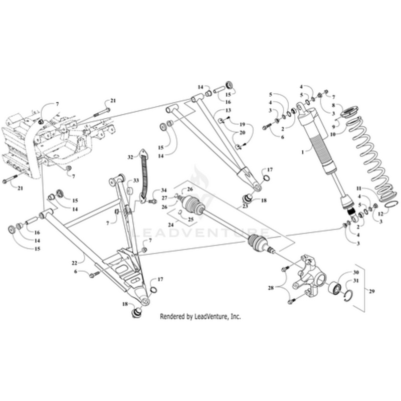 Set Screw – Spring Retainer by Arctic Cat