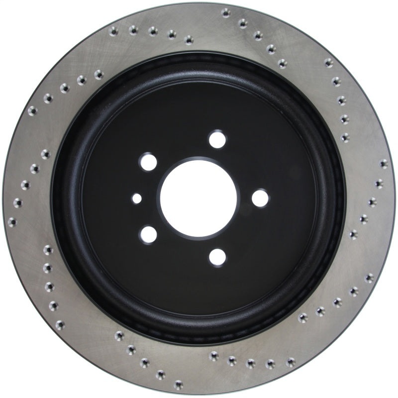 StopTech Premium High Carbon 13-14 Ford Mustang/Shelby GT500 Right Rear Disc Drilled Brake Rotor