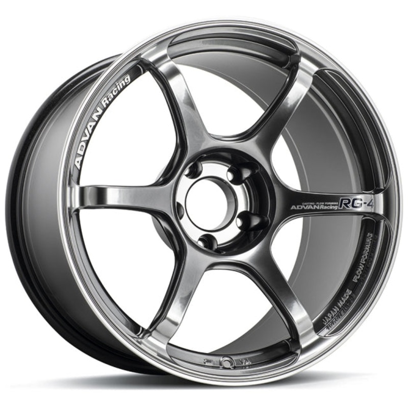 Advan RG-4 Wheel – 17×8.0 +48 | 5×100 | Racing Hyper Black & Ring