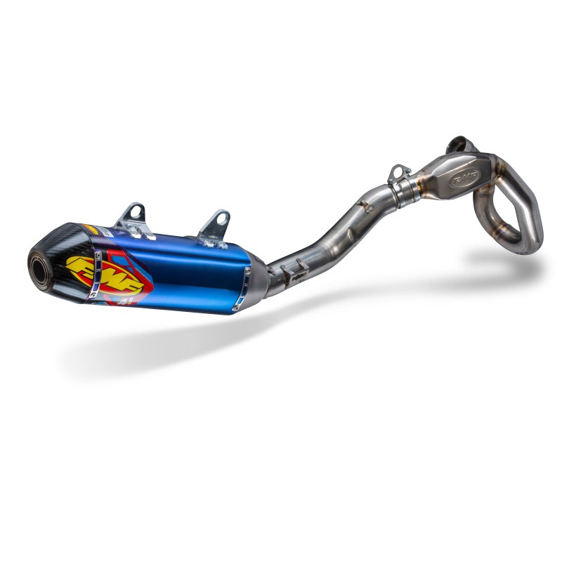 FMF Racing Kawasaki KX250F 17-20 Anodized Titanium Factory 4.1 RCT Full System w/Carbon Cap