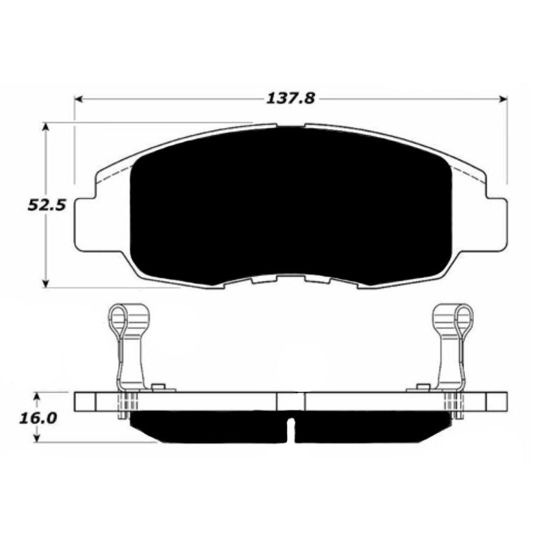 Porterfield Brake Pads for 2008 HONDA CIVIC Coupe LX
