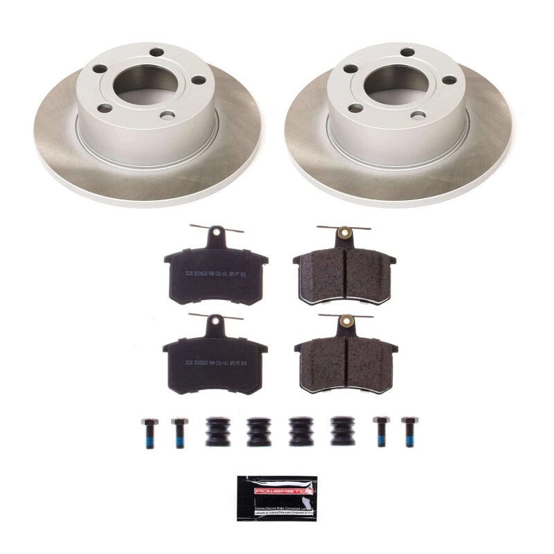 PowerStop Power Stop 95-98 Audi A6 Quattro Rear Semi-Coated Rotor Kit