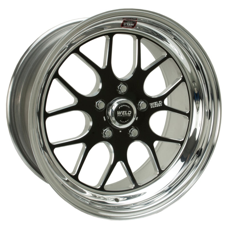 Weld S77 18×11 / 5×4.75 BP / 5.2in. BS Black Wheel (Low Pad) – Non-Beadlock