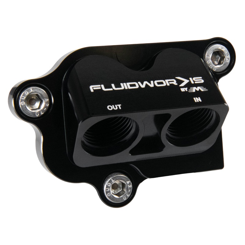 Coyote Ford Oil Remote Oil Filter Adapter Fits Gen 1-3 engines by Fluidworks