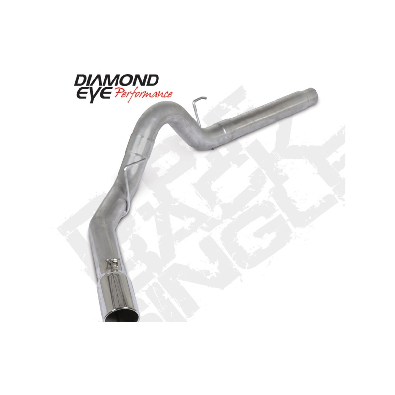 Diamond Eye 18-19 Ford 3.0L Powerstroke F150 – 4in Aluminized DPF Back Exhaust Kit w/ Tip 4512BRA-DE