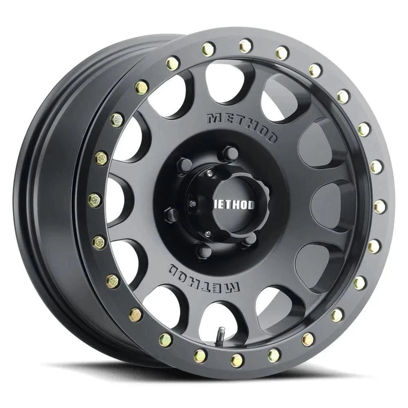 Method Race Wheels MR105 V3 Beadlock 17″ 8×165.1 Matte Black w/ Zinc Hardware Kit