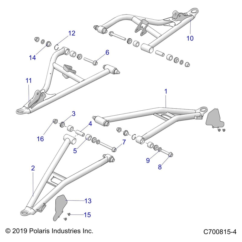 Weld-Ctrl Arm,Upper,Fr,Rh,64,Blk by Polaris