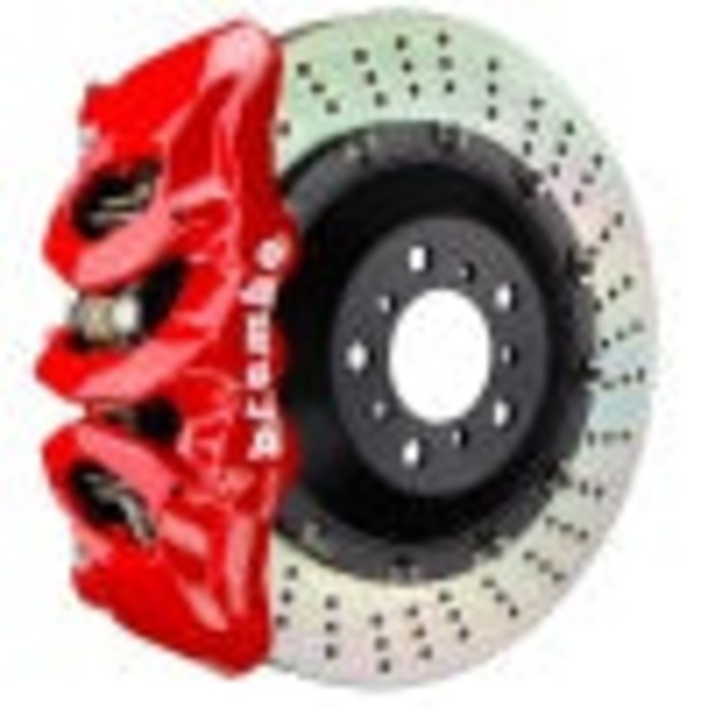 Brembo 25+ BMW X3 30 xDrive/BMW X3 M50 xDrive Fr GT BBK 6 Piston Cast 405×34 2pc Rotor Drilled – Red