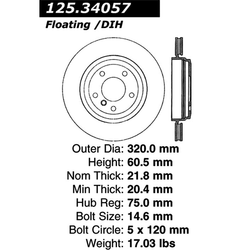 Stoptech 01-06 BMW 330Ci/02-05 330i/330xi Cryo Rear Premium High-Carbon Rotor