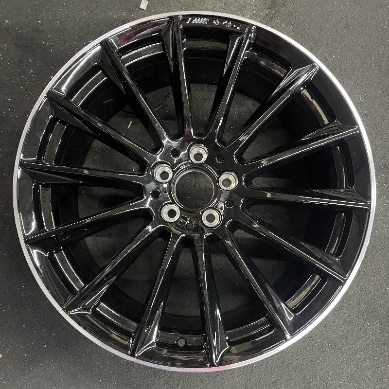 20″ MERCEDES S-CLASS 24 223 Type S models Sedan S500 20×9 14 spoke machined black Original OEM Wheel Rim