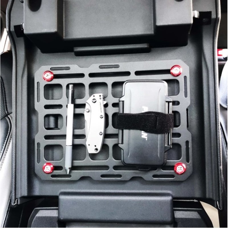 BuiltRight Industries 10in x 7.5in Tech Plate Steel Mounting Panel – Black