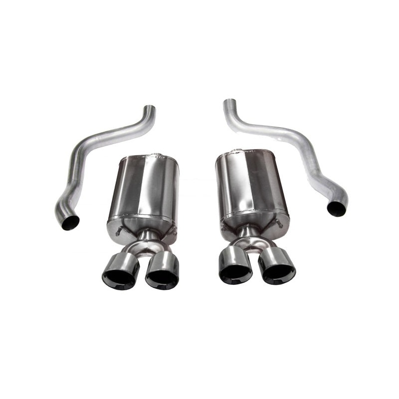Corsa 2009-2013 Chevrolet Corvette C6 6.2L V8 Polished Sport Axle-Back Exhaust
