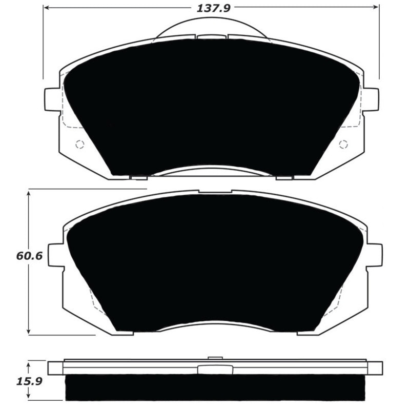 Porterfield Brake Pads for 2010 HYUNDAI TUCSON FWD