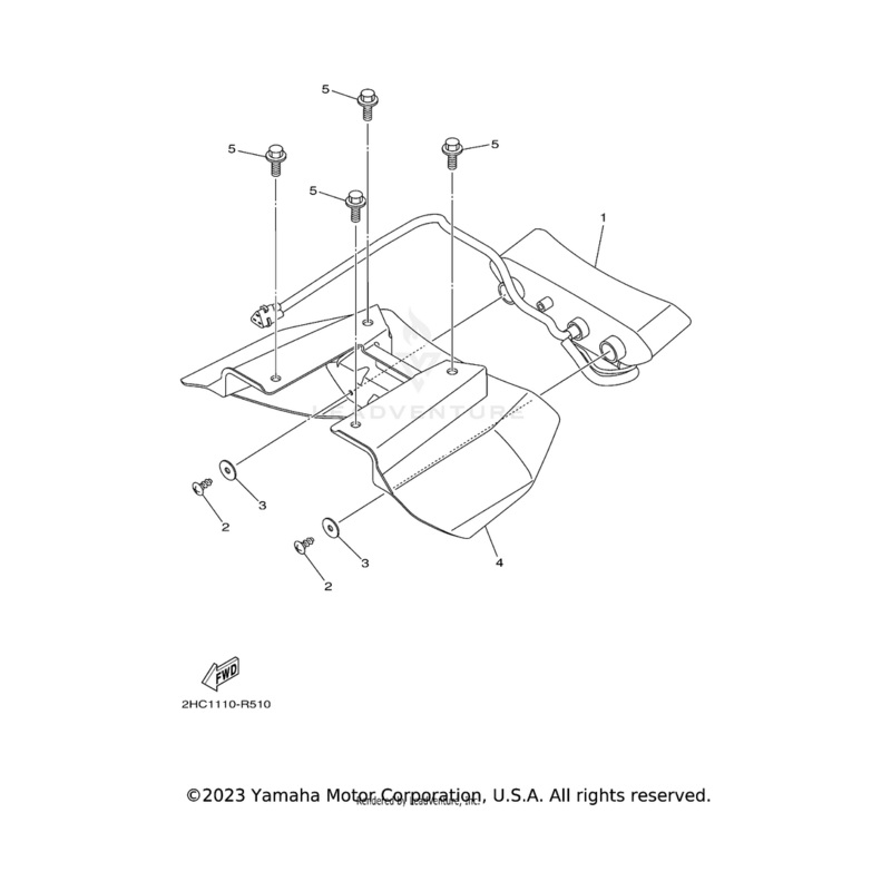 Taillight Unit Assembly by Yamaha