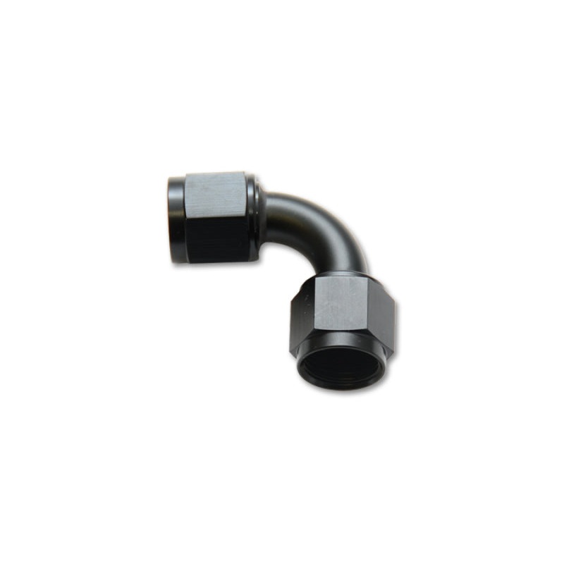 Vibrant -6AN Female 90 Degree Union Adapter (AN to AN) – Anodized Black Only