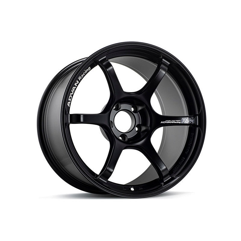 Advan RG-4 18×9 +35 5-114.3 Semi Gloss Black Wheel