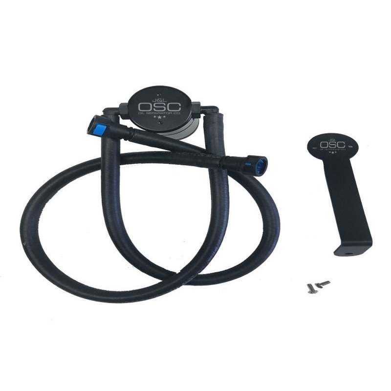 J&L 12-15 Chevrolet Camaro ZL1 6.2L Passenger Side Oil Separator 3.0 – Black Anodized