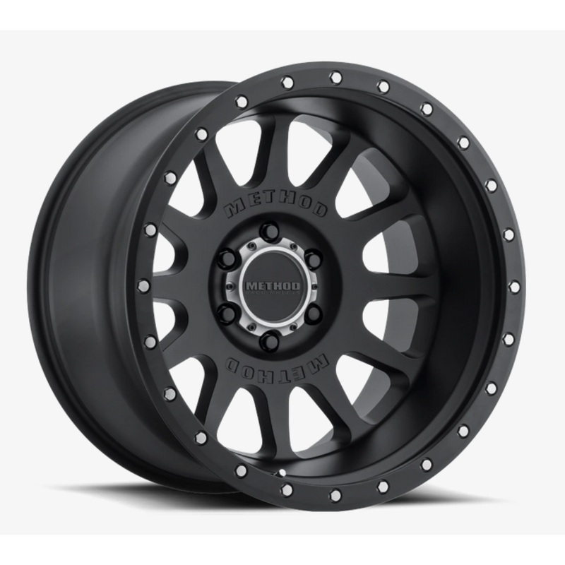 Method MR605 NV 20×10 -24mm Offset 6×5.5 106.25mm CB Matte Black Wheel