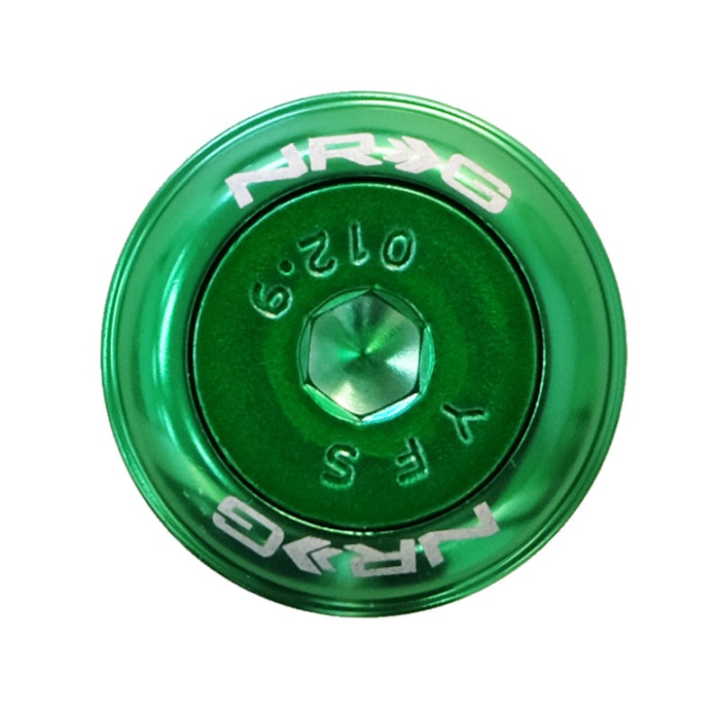 NRG Fender Washer Kit w/Color Matched M8 Bolt Rivets For Plastic (Green) – Set of 8