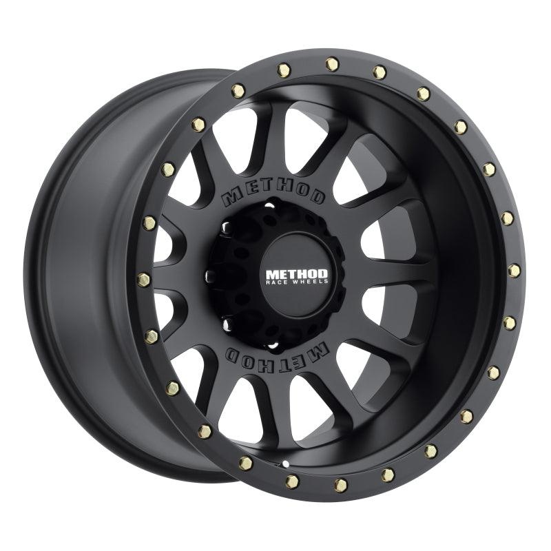 Method MR605 NV 20×10 -24mm Offset 8×180 124.1mm CB Matte Black Wheel