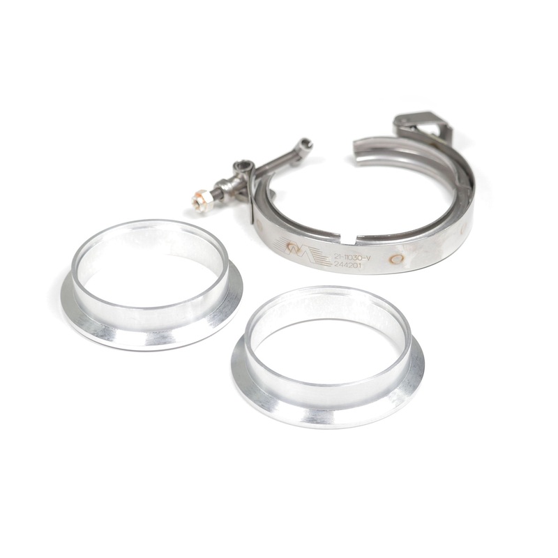 Motion Raceworks 2.5″ Aluminum O-ring V-Band Set w/ Quick Release Clamp