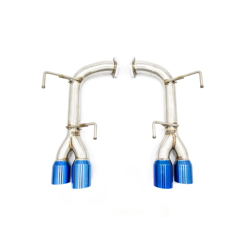 PLM Muffler Delete Axle Back Blue Tips – 15-18 STI / 15-20 WRX