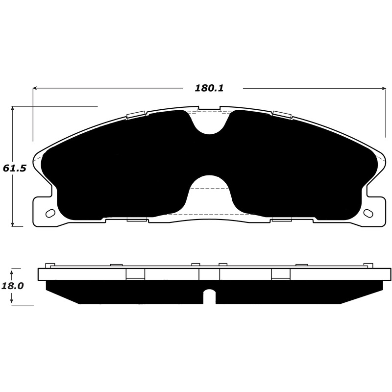 Porterfield Brake Pads for 2014 LINCOLN MKS