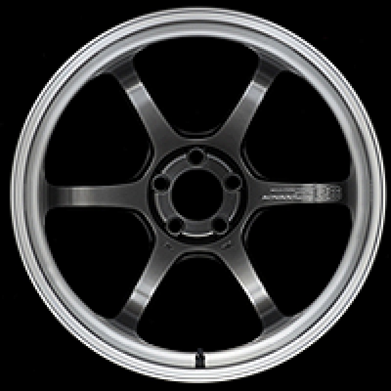 Advan R6 18×8.5 +45 5-114.3 Machining & Racing Hyper Black Wheel