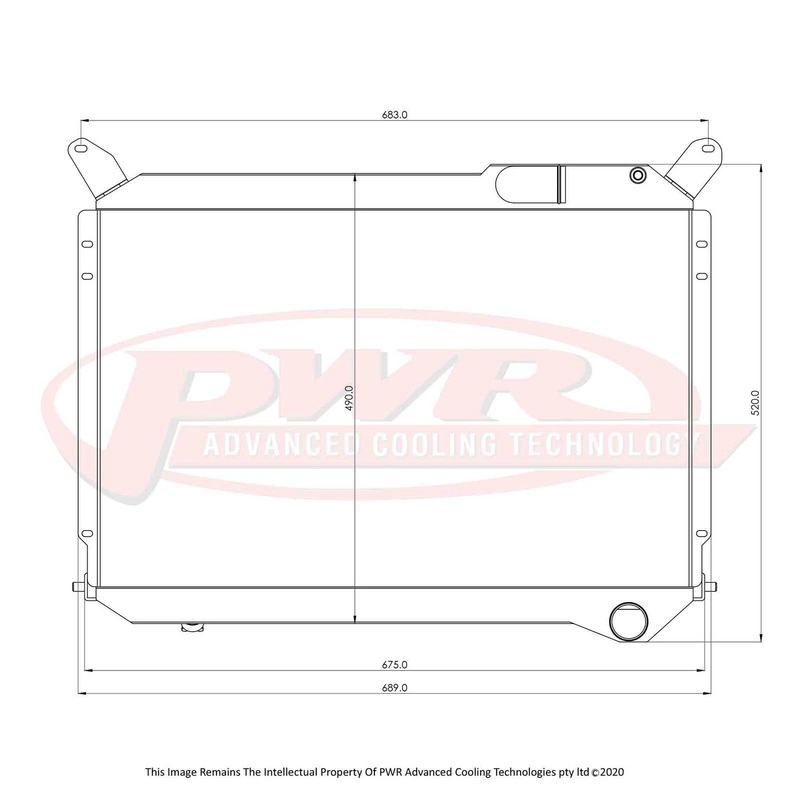 PWR – 42mm Performance Radiator (Nissan 300ZX Z31 83-89)