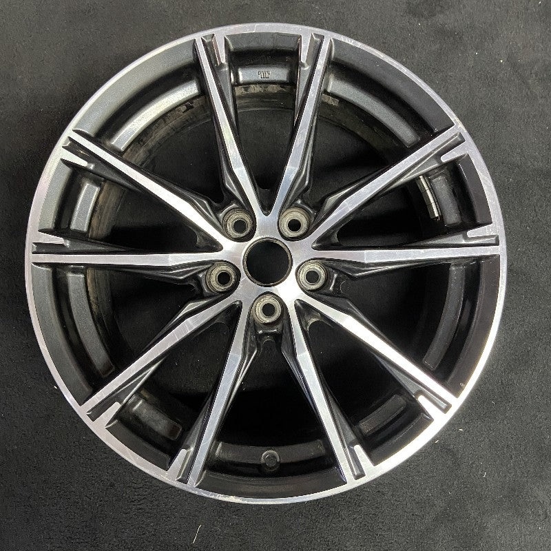 17″ 86 17-19 17×7 alloy 10 spoke machined face dark gray inlay Original OEM Wheel Rim