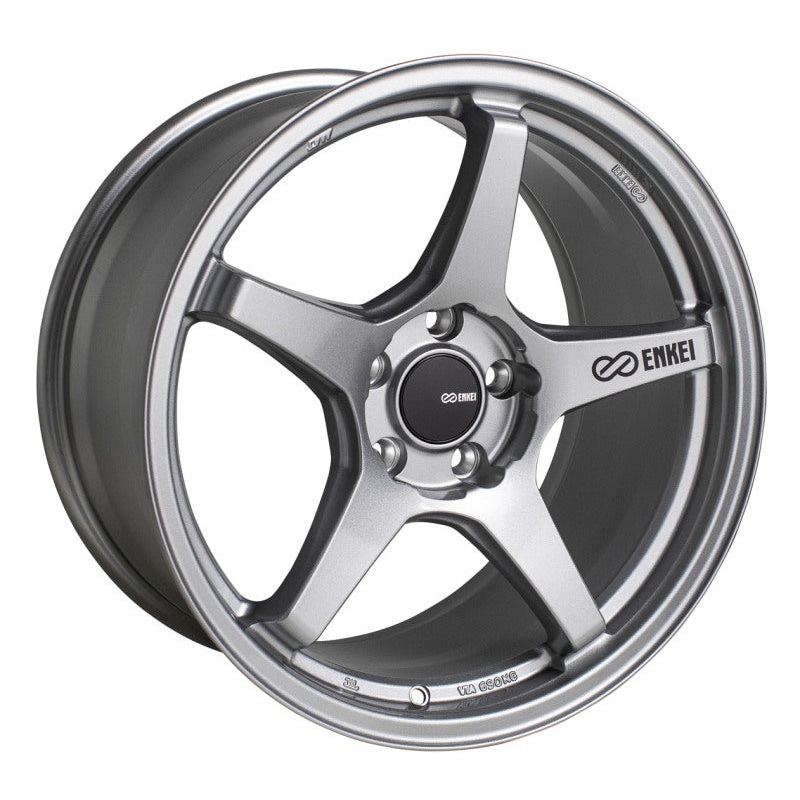 18×8.5 Enkei TS-5, 5×108 40mm Offset 72.6mm Bore Storm Grey Wheel