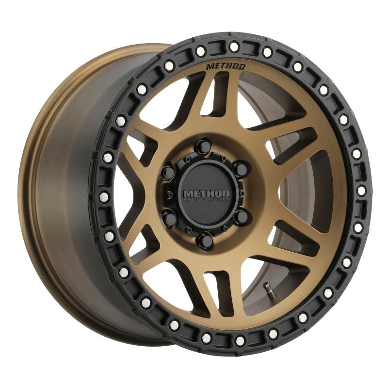 Method MR312 17×9 -12mm Offset 6×5.5 106.25mm CB Method Bronze/Black Street Loc Wheel