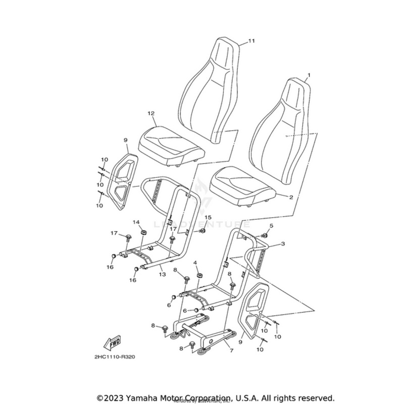 Seat Assembly by Yamaha