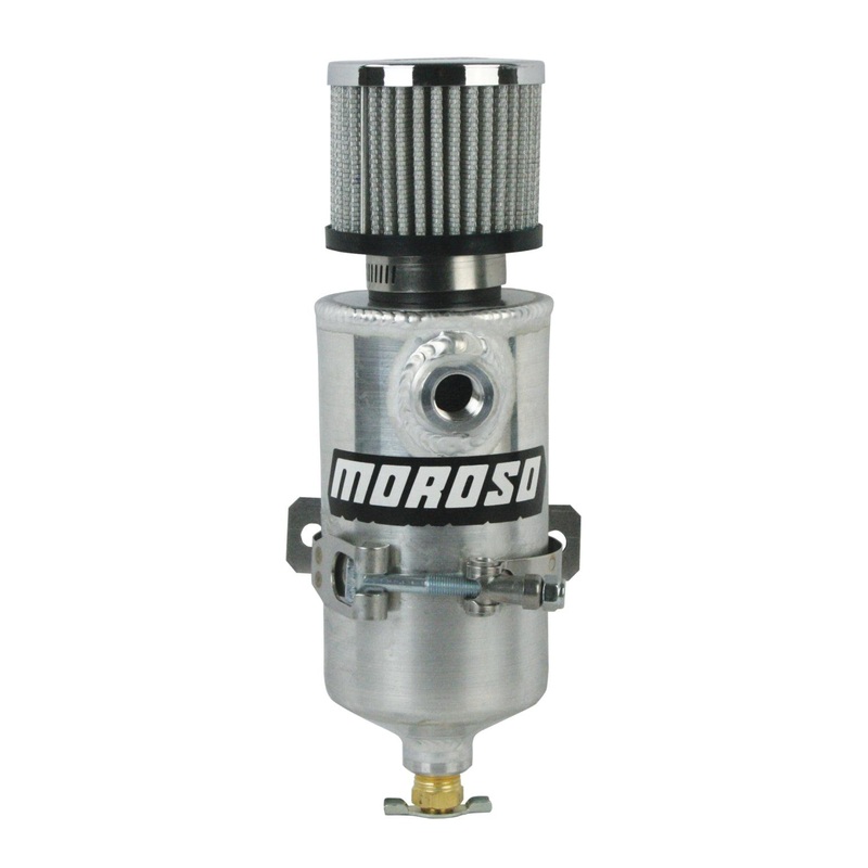 Moroso Breather Tank/Catch Can – Two 3/8 NPT Female Fittings – Aluminum