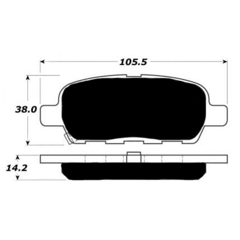 Porterfield Brake Pads for 2008 NISSAN SENTRA 2.5L Spec V