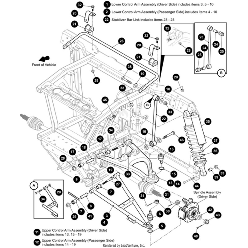 A-Arm – Front Lower Right Met Orange- (Includes Items 4 – 10) (For Havoc Models Only) by Arctic Cat