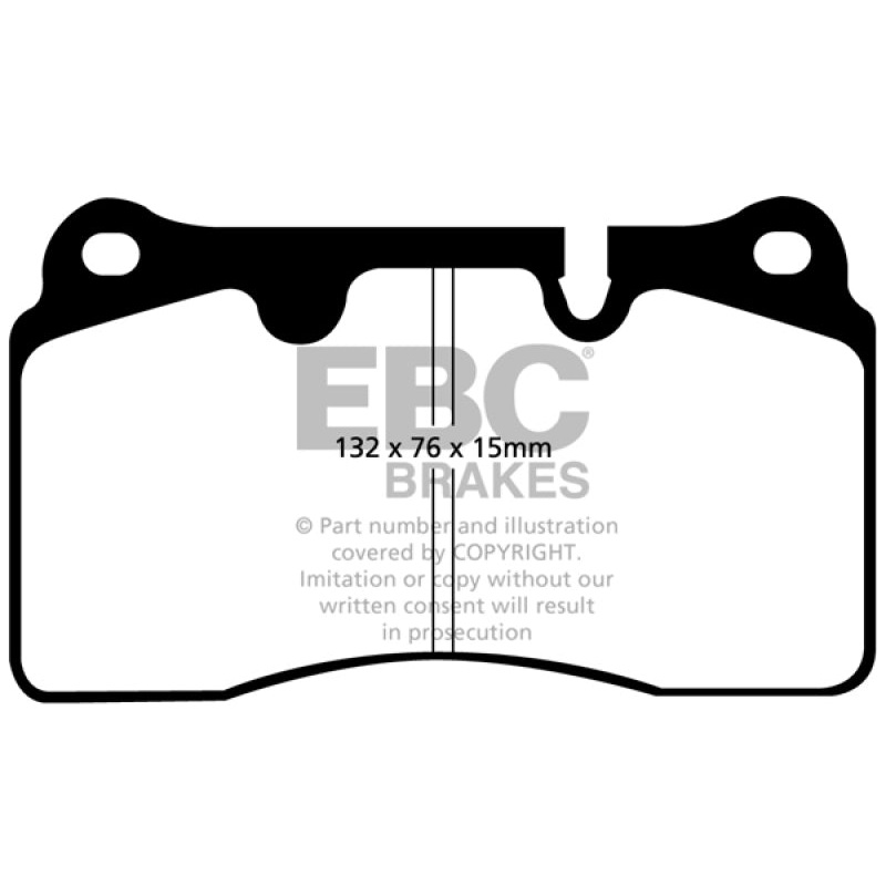 EBC 04-12 Aston Martin DB9 5.9 Redstuff Front Brake Pads