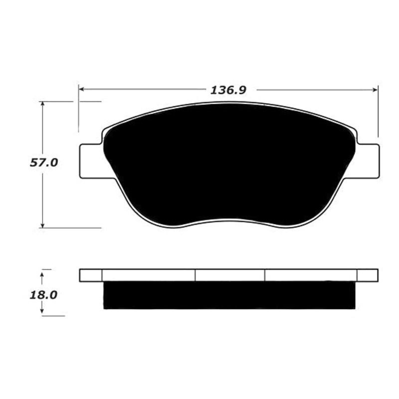 Porterfield Brake Pads for 2016 FIAT 500 Turbo