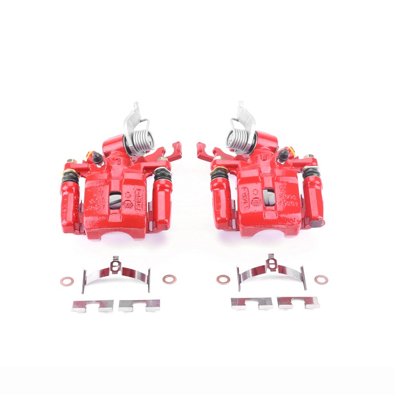 Power Stop 98-02 Honda Accord Rear Red Calipers w/Brackets – Pair