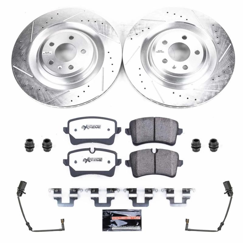 PowerStop Power Stop 2018 Audi S8 Rear Z26 Street Warrior Brake Kit