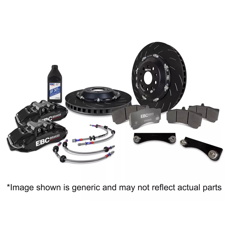 EBC Racing 2023+ Nissan 400Z Black Apollo-6 Calipers 380mm Rotors Front Big Brake Kit | BBK044BLK-2