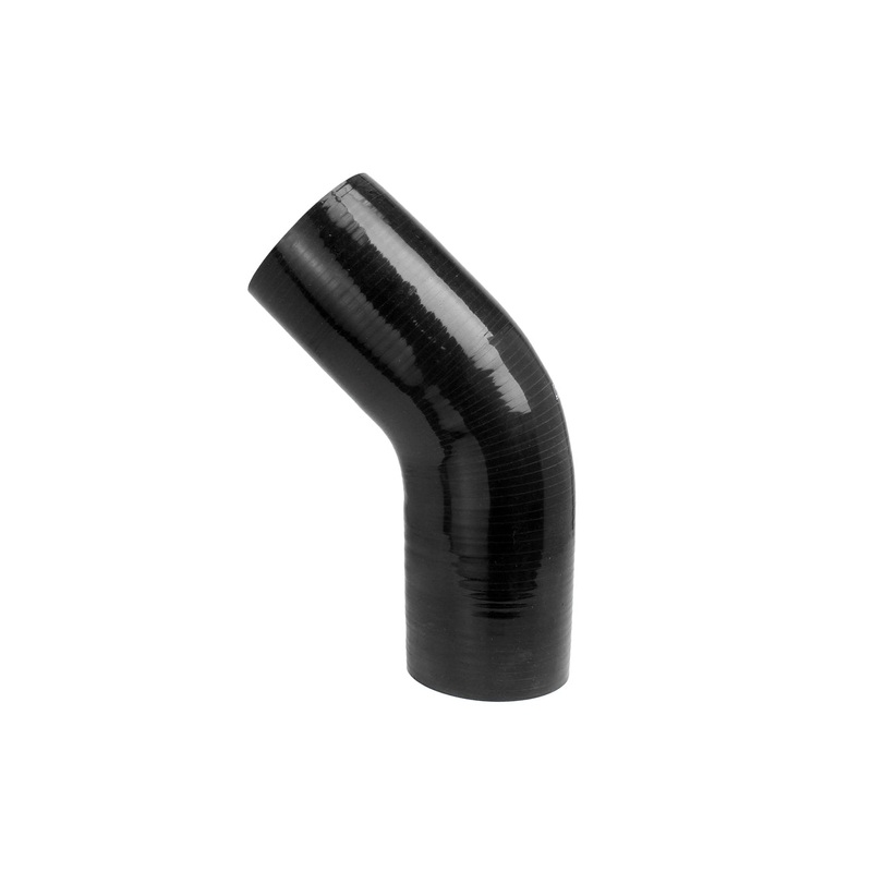 HPS 2-3/4″ 4-ply Reinforced Silicone 45 Degree Elbow Coupler | Universal (HTSEC45-275-BLK)