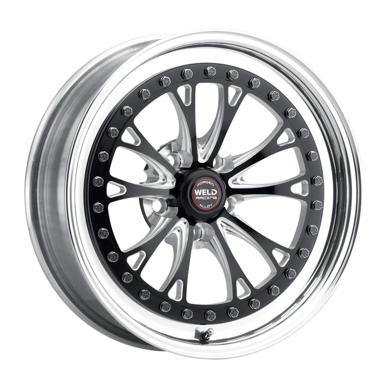 Weld Vitesse 17×10 / 5×4.5mm BP / 8in. BS Low Pad Black Wheel – Polished Non-Beadlock