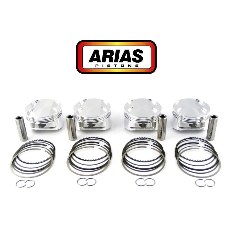 Arias Pistons Honda K20A 2.0L Bore 3.386 CH 1.180 Stroke 3.386 Rod 5.472 CR 11.5 Dome Head 50.5cc