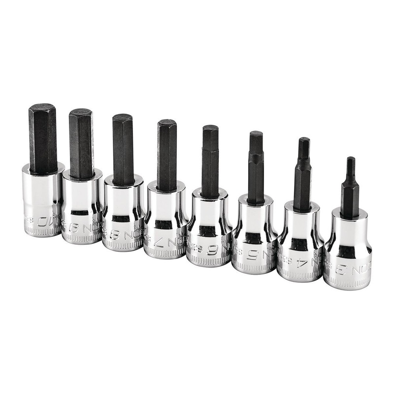 ICON 3/8 in. Drive Metric Professional Hex-Bit Socket Set, 8-Piece | S2HM-8 | 56205