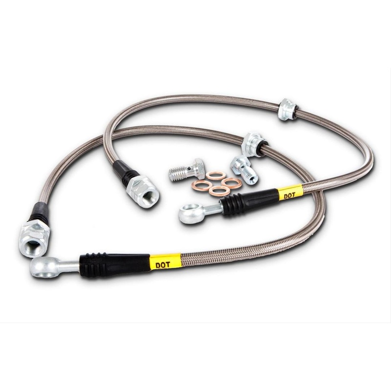 Stoptech Stainless Steel Braided Rear Brake Lines | 2002-2007 Subaru Impreza WRX STi (950.47501)