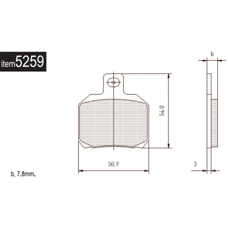 5259 Brembo Aftermarket Rear Brake Pads