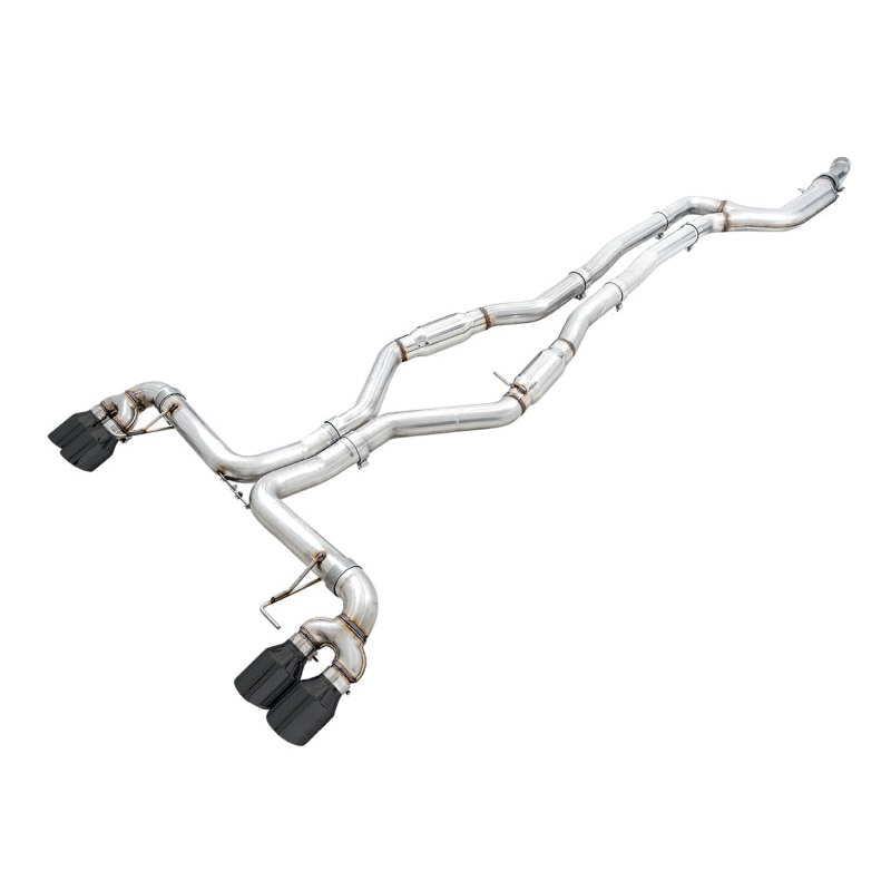 AWE Tuning 2019+ BMW M340i (G20) Track Edition Exhaust – Quad Diamond Black Tips